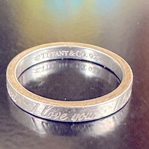 Tiffany and Co. Sterling I Love You Ring
